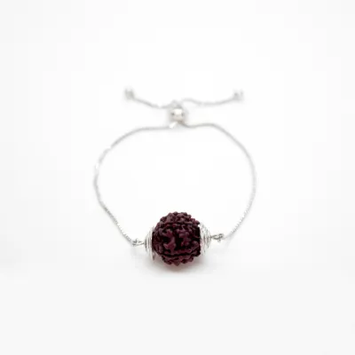 Rudraksha Bracelet - Focal Bead for Calm and Spiritual Balance (15mm)