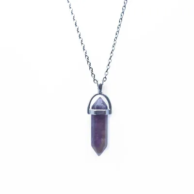 Amethyst gemstone necklace - Inner peace and spiritual awareness