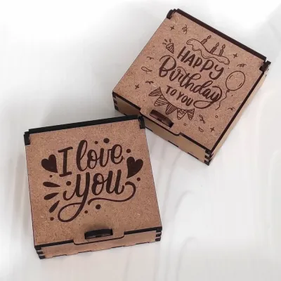 Engraved wooden gift boxes with heartfelt messages – Dainty à la Mode Personalised Gift Boxes