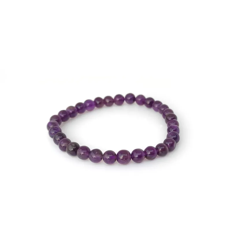 Amethyst bracelet (6mm) - Inner peace and spiritual awareness