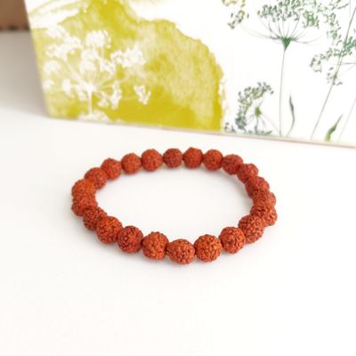 Custom Rudraksha Bracelet– Healing Beads for Balance (9mm)