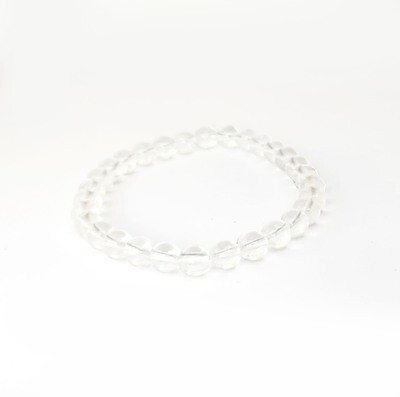 Clear Quartz bracelet (6mm) - Clarity & Amplification Clear Quartz bracelet (6mm) - Clarity & Amplification