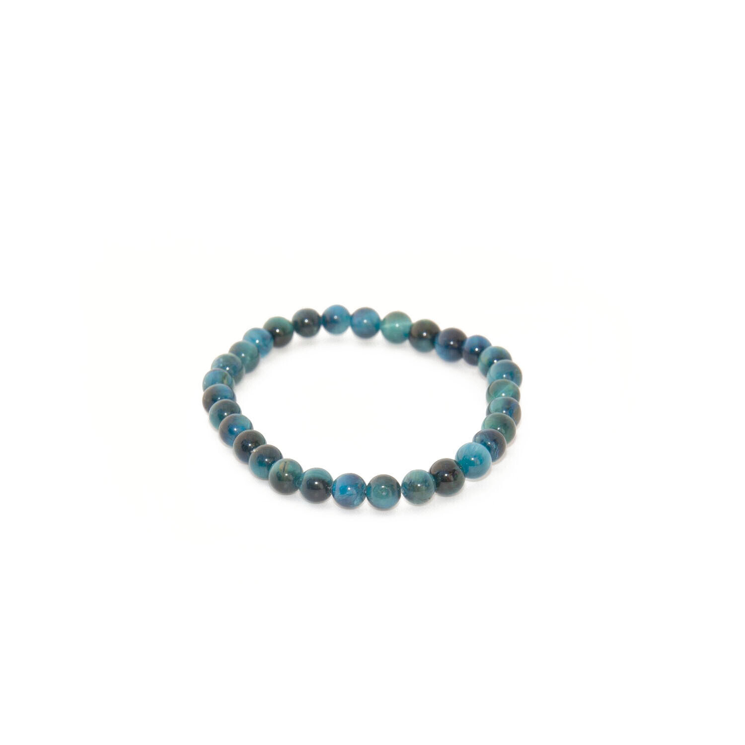 Blue Tigers Eye Bracelet (6mm) - Confidence &amp; Flow