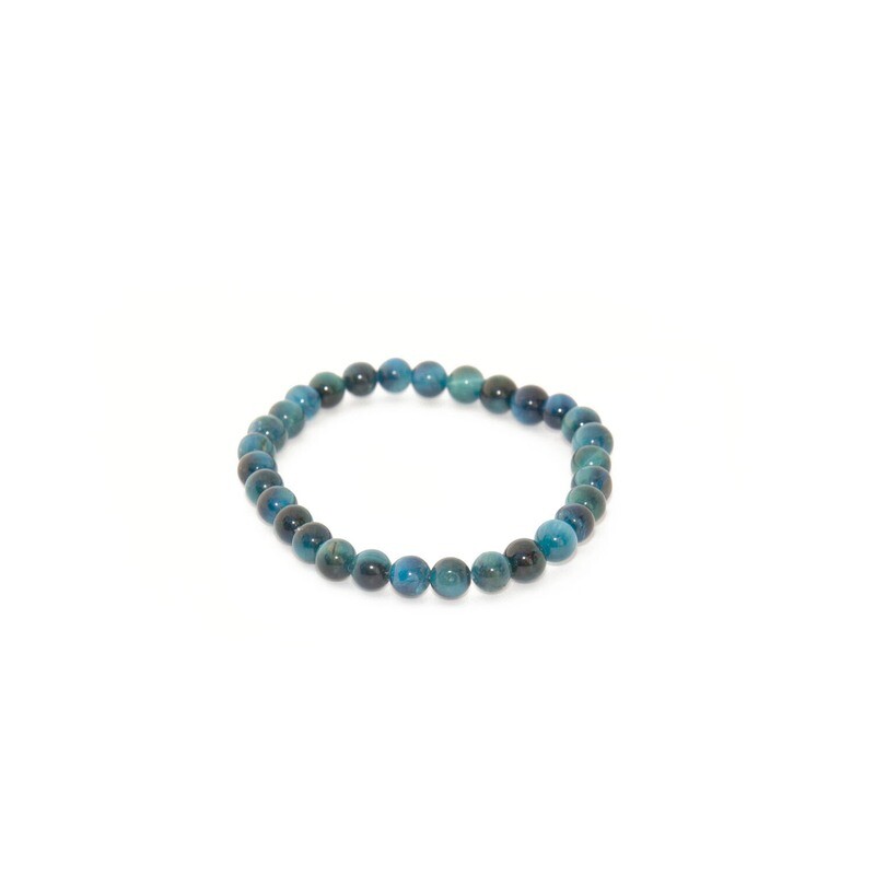 Blue Tigers Eye Bracelet (6mm) - Confidence &amp; Flow
