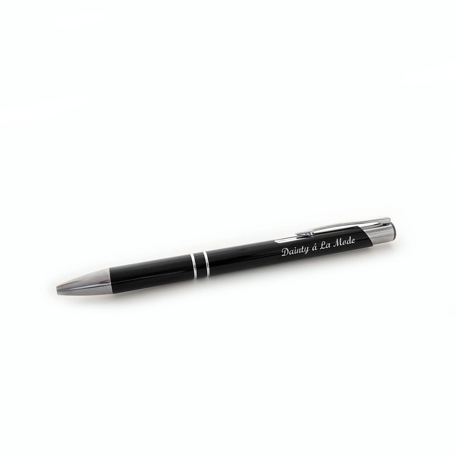 Personalised Engraved Black Pen