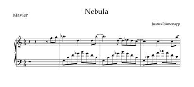 Nebula - Klaviernoten