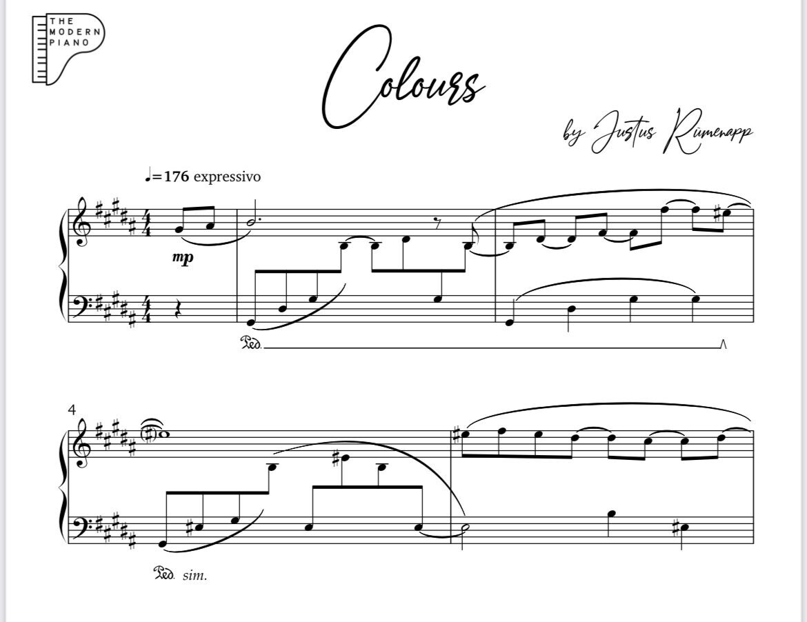 "Colours" Noten