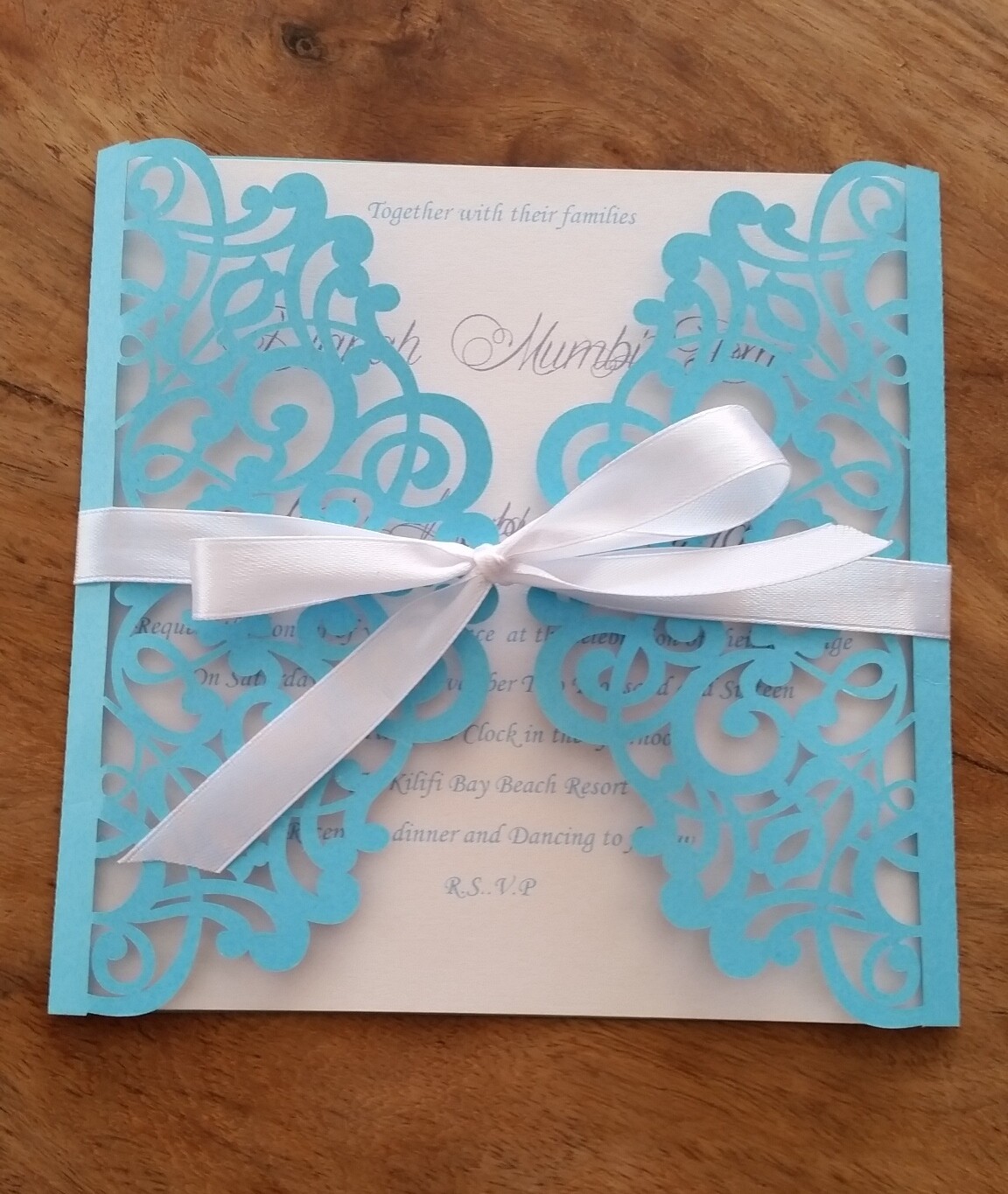 Tiffany Blue invitations