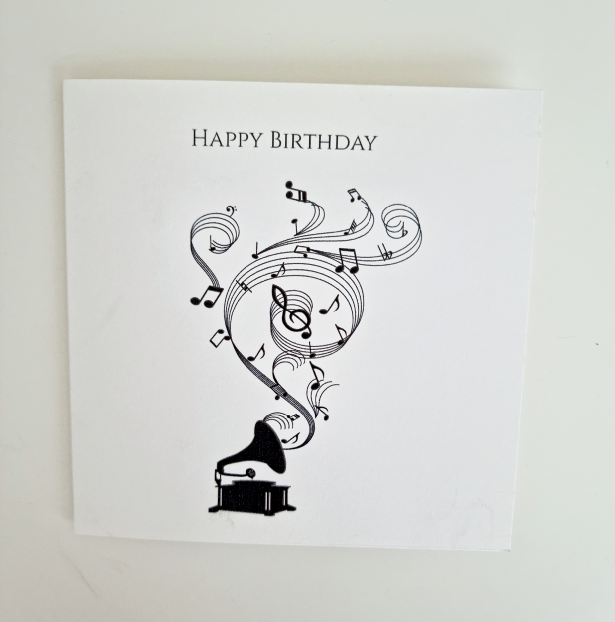 Gramophone Birthday card