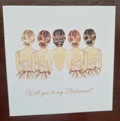 Will you be my Bridesmaid? - Group card