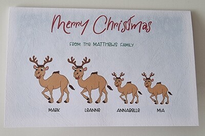 Christmas Camels with Antlers