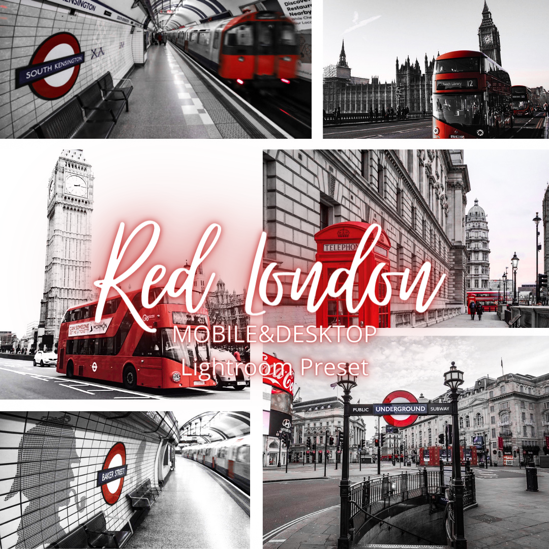 RED LONDON | MOBILE&amp;DESKTOP Lightroom Preset