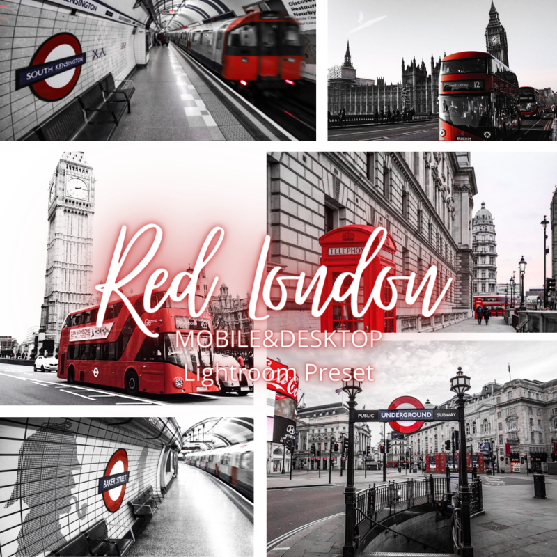 RED LONDON | MOBILE&amp;DESKTOP Lightroom Preset
