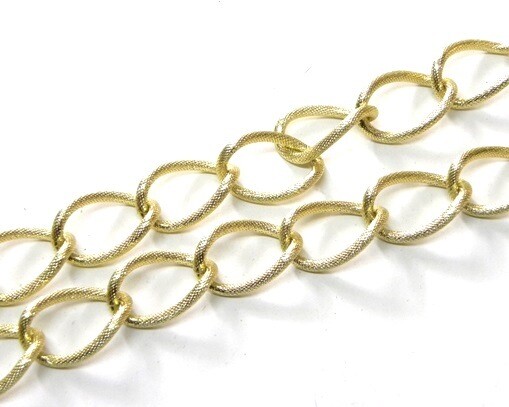 Ovale Twist effetto satinato: Oro e Silver