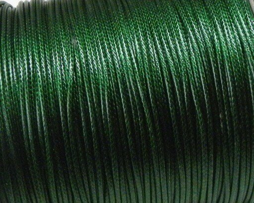 Filo di cotone sintetico Verde smeraldo 05-1-1,5 mm
