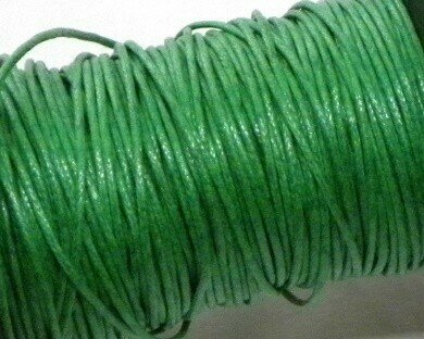 Cotone cerato Verde smeraldo 1 mm-10 Mt