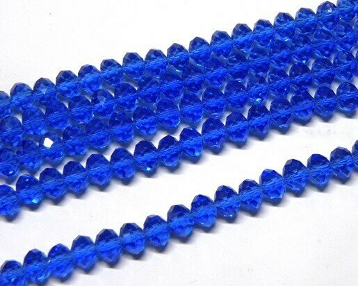 Cristalli cipolla Blu trasparente 4x3 mm