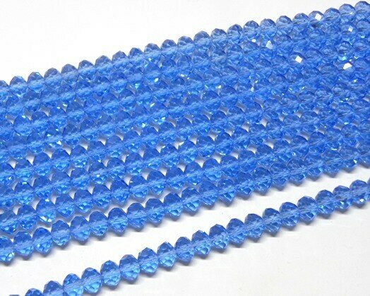Cristalli cipolla Blu medio 4x3 mm