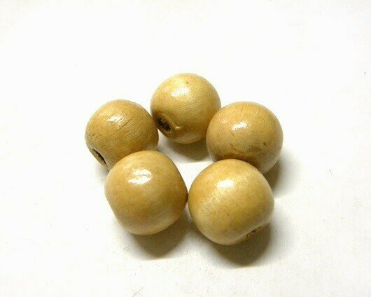 Perle di legno Nocciola chiaro 16,5x17,5 mm