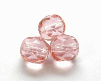Cristalli ovali 4 mm Rosa