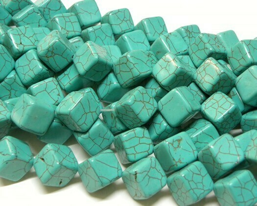 Howlite - Pasta di Turchese 16x16 mm