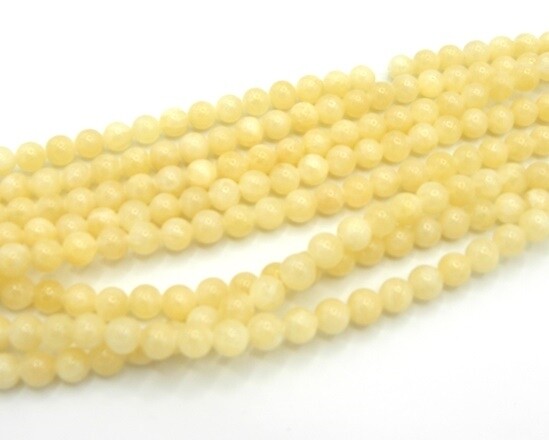 Giada 6 mm Giallo Tenue