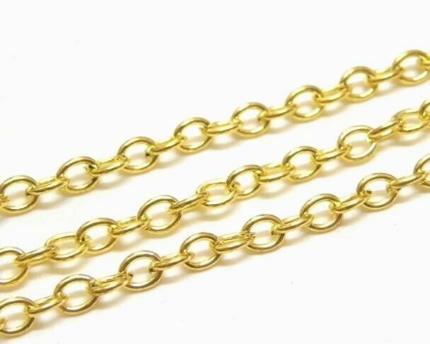 Catena Ovale liscia oro