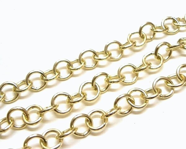 Catena Anelli lisci 8-12-16 mm Oro