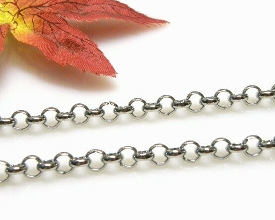 Catena in Acciaio Rolò 3x1,2 mm
