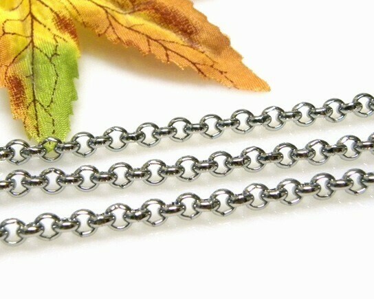 Catena in Acciaio Rolò 5x1,5 mm