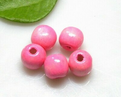 Perle di legno Rosa 12,5x14 mm