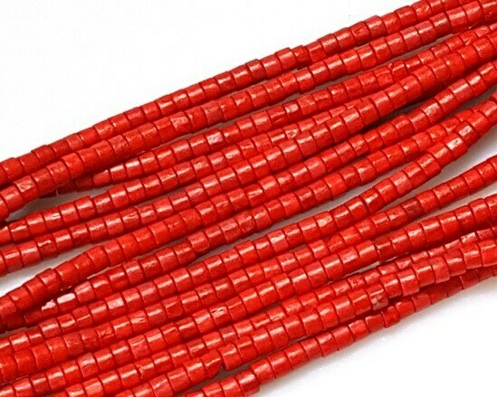 Rotelline di legno Rosso 4x5,5 mm