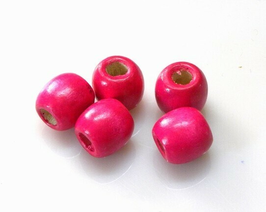Perle di legno Fuxia 16 mm