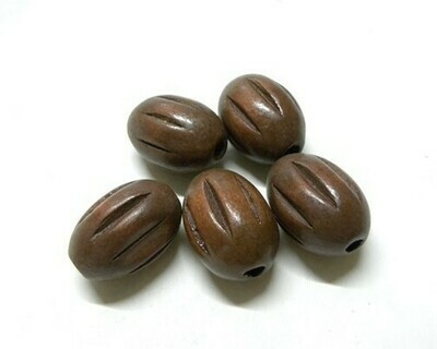 Perle di legno Rigate 30x21,5 mm