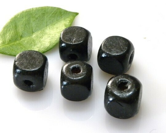 Cubetti di legno Nero 14 mm