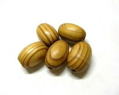 Perle di legno Naturale 25x20 mm
