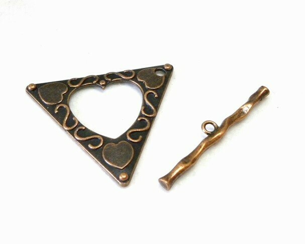 Chiusura a T 47x53x2 mm Rame