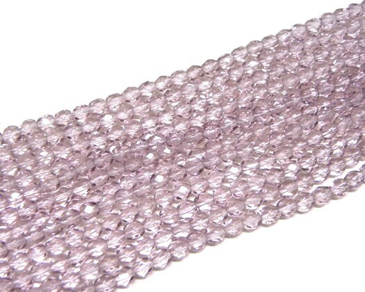 Cristalli ovali 6 mm Ametista chiaro