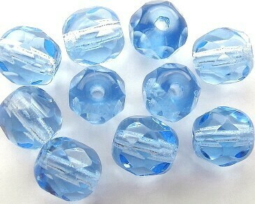 Cristalli ovali 6 mm Bluino Chiaro