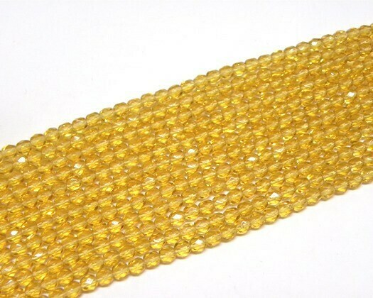 Cristalli ovali 6 mm Ambra