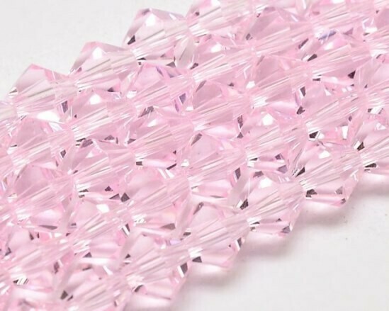 Cristalli bicono 4 mm Rosa