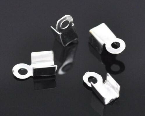Ferma corda 6x3 mm argento