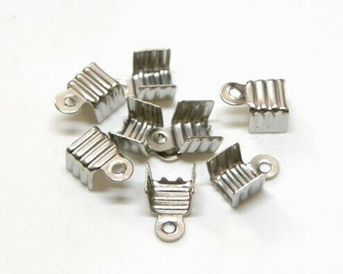 Ferma corda 7,5x4 mm Argento