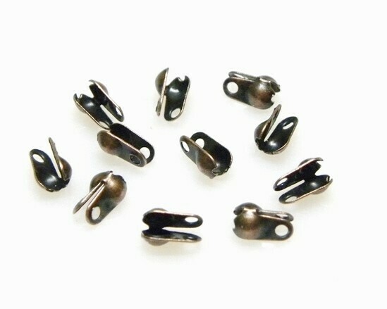 Terminale copri nodo 6,5x3,5 mm Rame