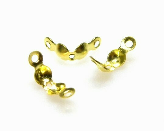 Terminale copri nodo 8x4 mm Oro
