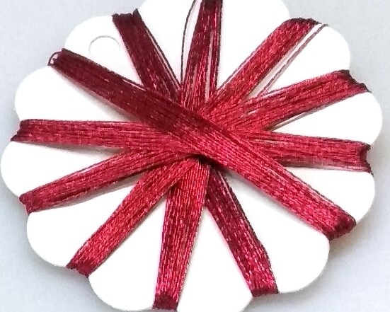 Filo di cotone Metallico Rosso