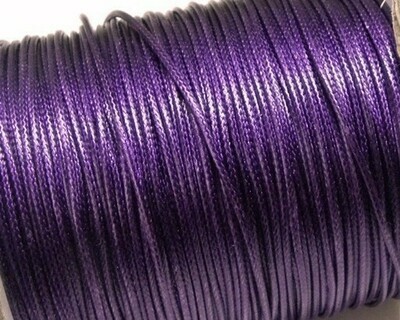 Filo di cotone sintetico Viola scuro lucido  1 mm
