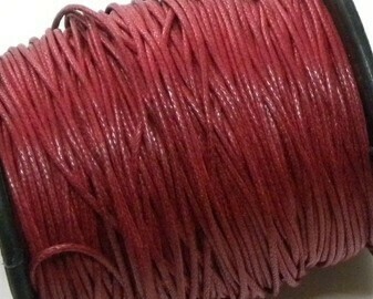 Cotone cerato Rosso scuro 1 mm-10 Mt