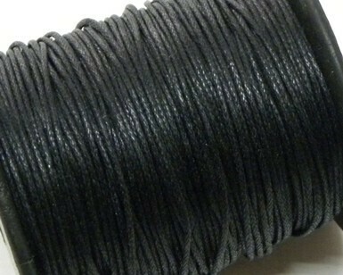 Cotone cerato Nero 1 mm-10 Mt
