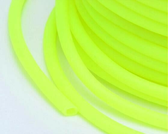 Caucciù tubolare forato 3 mm  Giallo 2 Mt